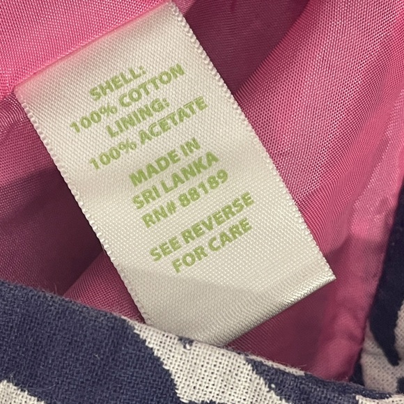 Lilly Pulitzer Maida On The Horizon Bright Navy Jacquard Faux Wrap Mini Skirt - Picture 7 of 8